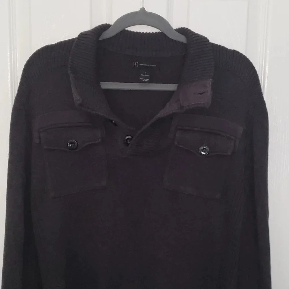 INC International Charcoal Grey Sweater
